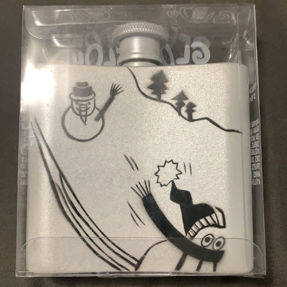 Retro Metallic Flask - Picture 2 of 2